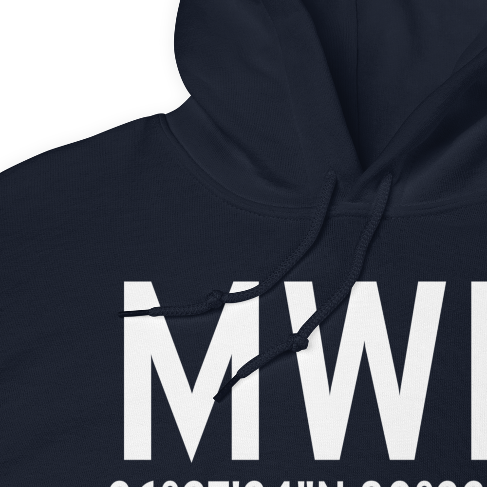 Mount Airy (KMWK) Airport Hoodie Sweatshirt 