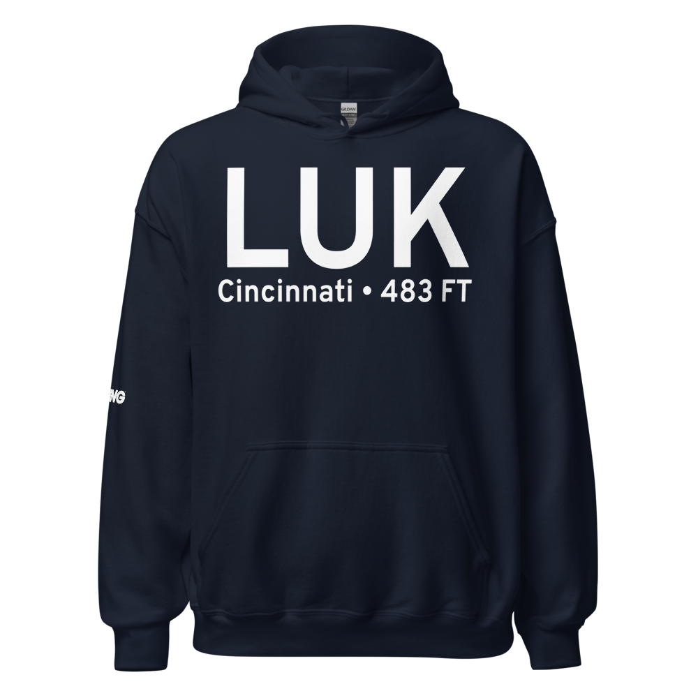 Cincinnati (KLUK) Airport Hoodie Sweatshirt 