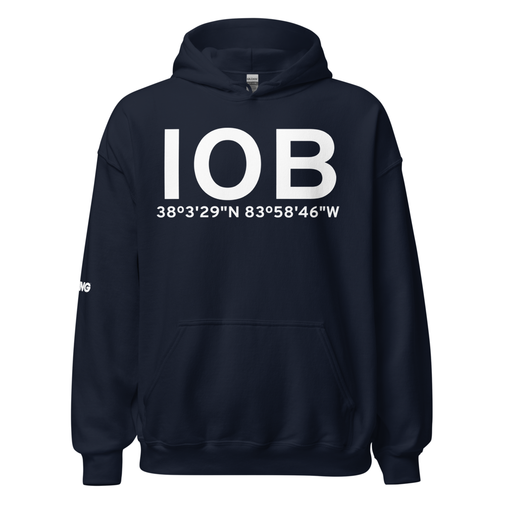 Mount Sterling (KIOB) Airport Hoodie Sweatshirt 