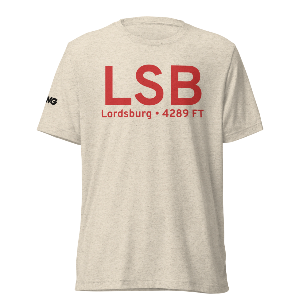 Lordsburg (KLSB) Airport Tri-blend T-Shirt 