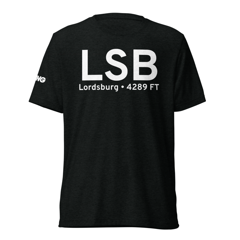 Lordsburg (KLSB) Airport Tri-blend T-Shirt 