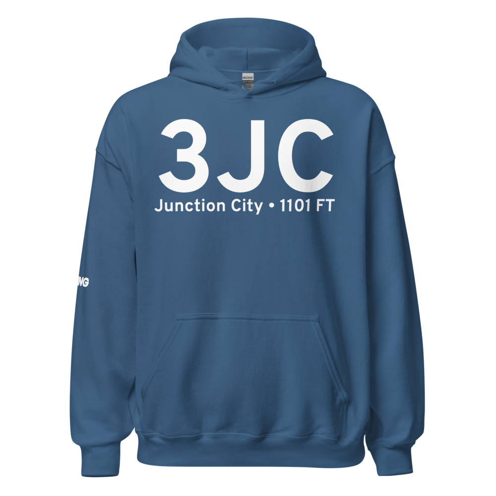Junction City (K3JC) Airport Hoodie Sweatshirt 
