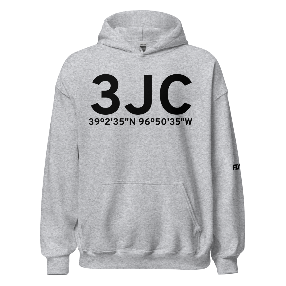 Junction City (K3JC) Airport Hoodie Sweatshirt 