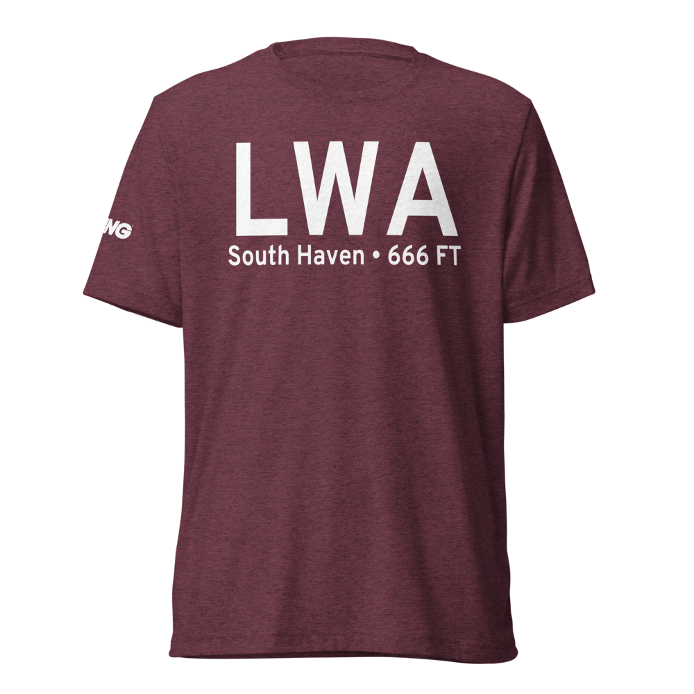South Haven (KLWA) Airport Tri-blend T-Shirt 