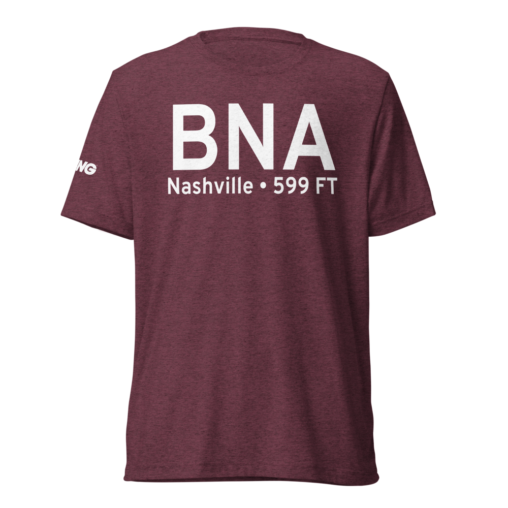 Nashville (KBNA) Airport Tri-blend T-Shirt 