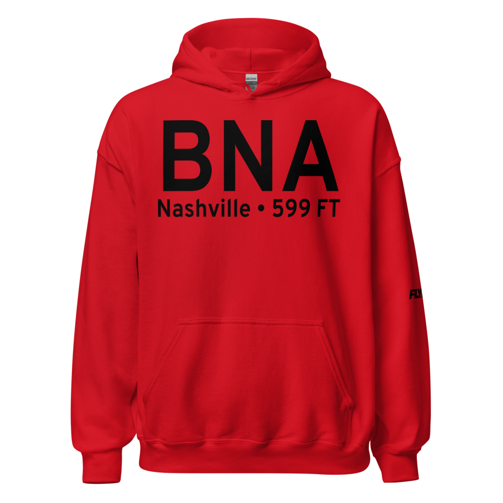 Nashville (KBNA) Airport Hoodie Sweatshirt 