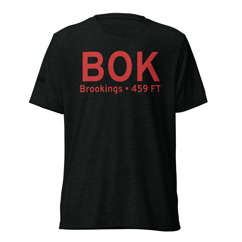 Brookings (BOK) Airport Tri-blend T-Shirt 