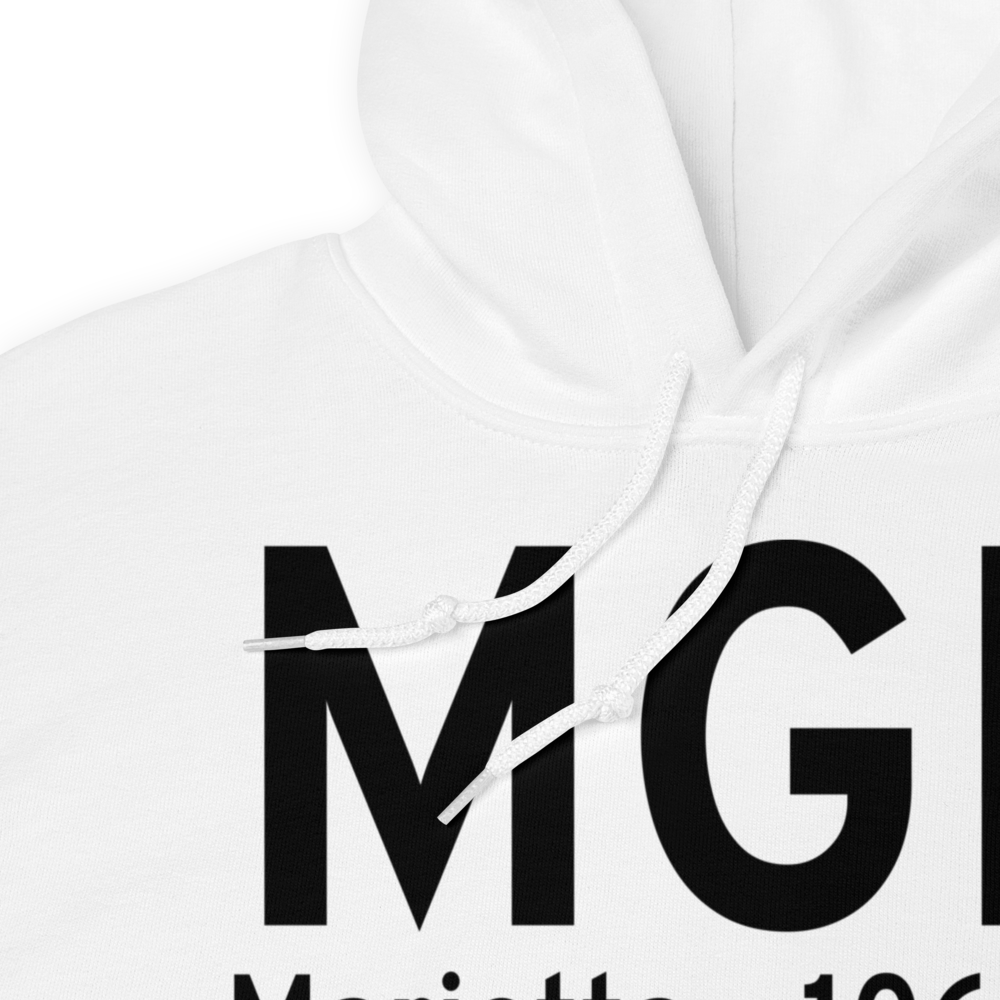 Marietta (KMGE) Airport Hoodie Sweatshirt 