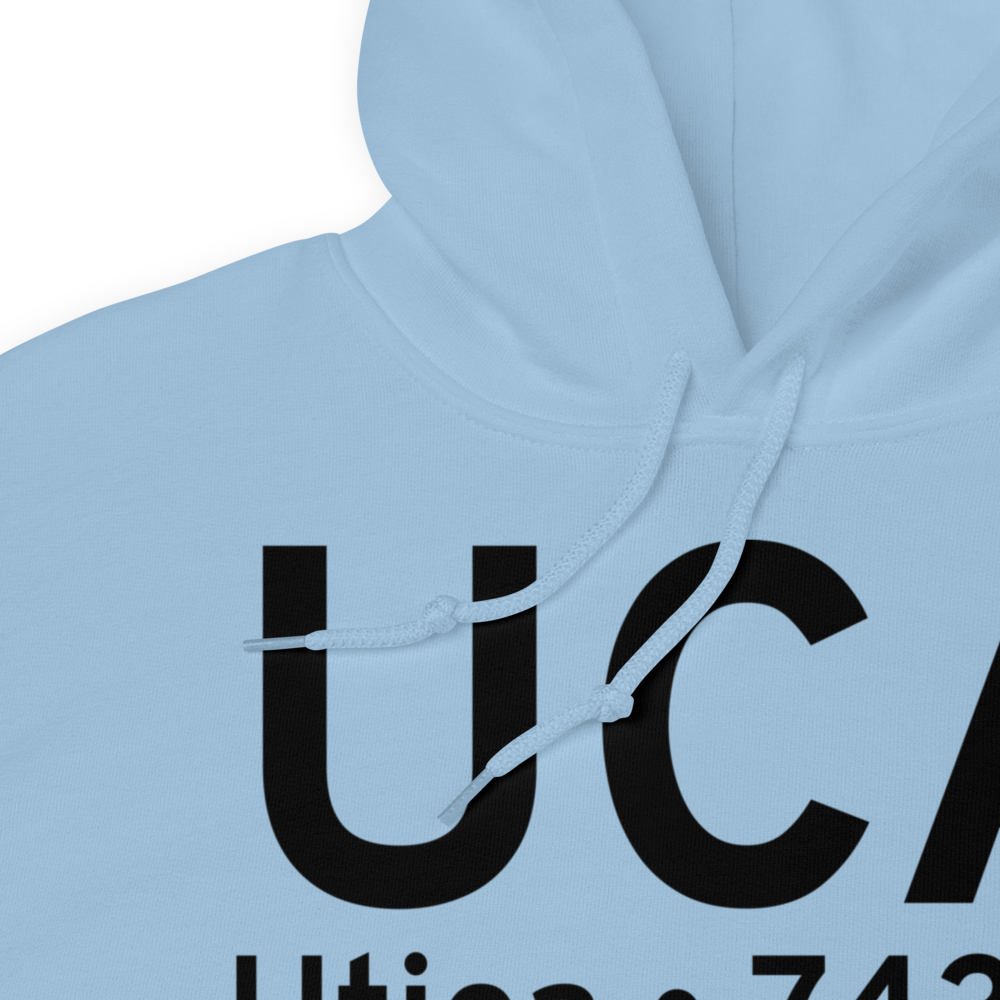 Utica (KUCA) Airport Hoodie Sweatshirt 