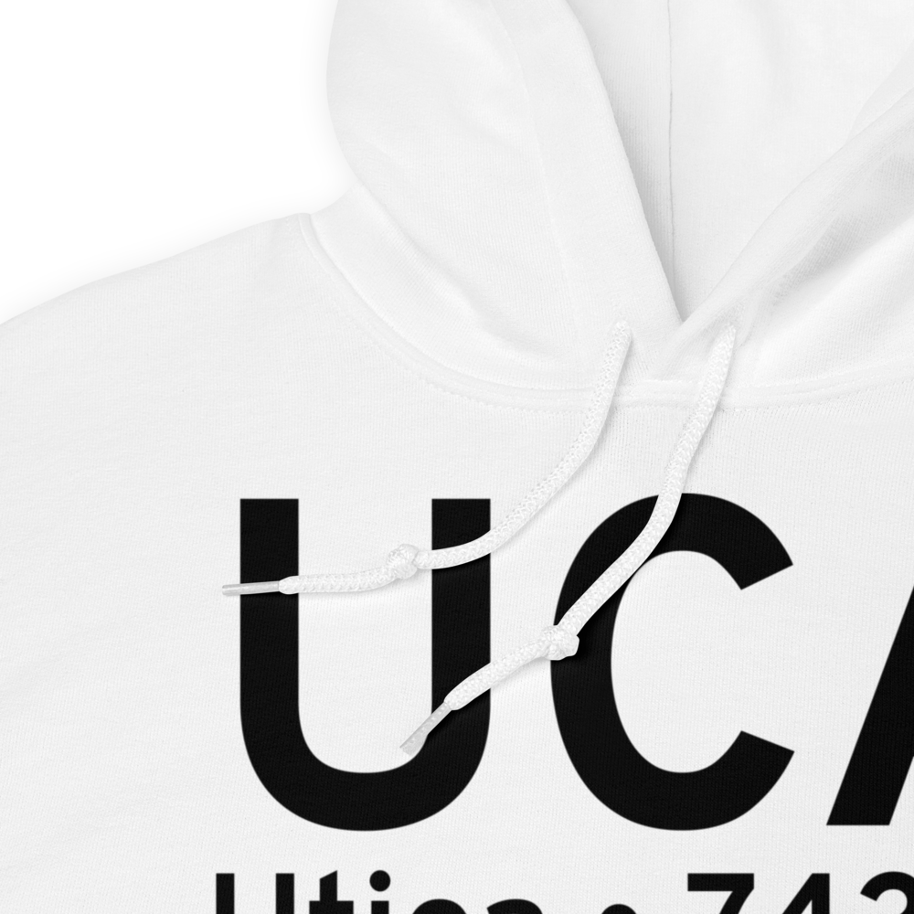 Utica (KUCA) Airport Hoodie Sweatshirt 