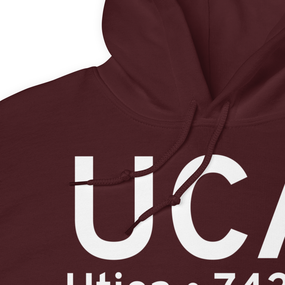 Utica (KUCA) Airport Hoodie Sweatshirt 