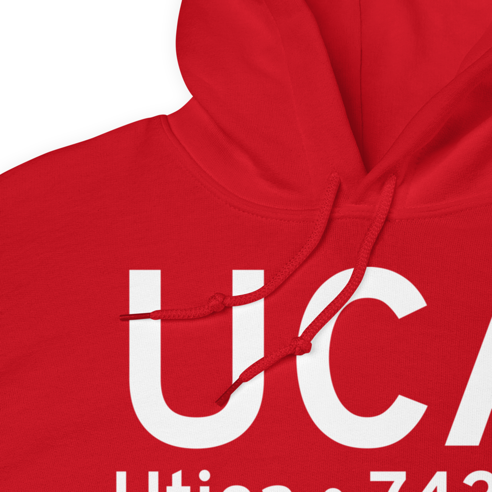 Utica (KUCA) Airport Hoodie Sweatshirt 