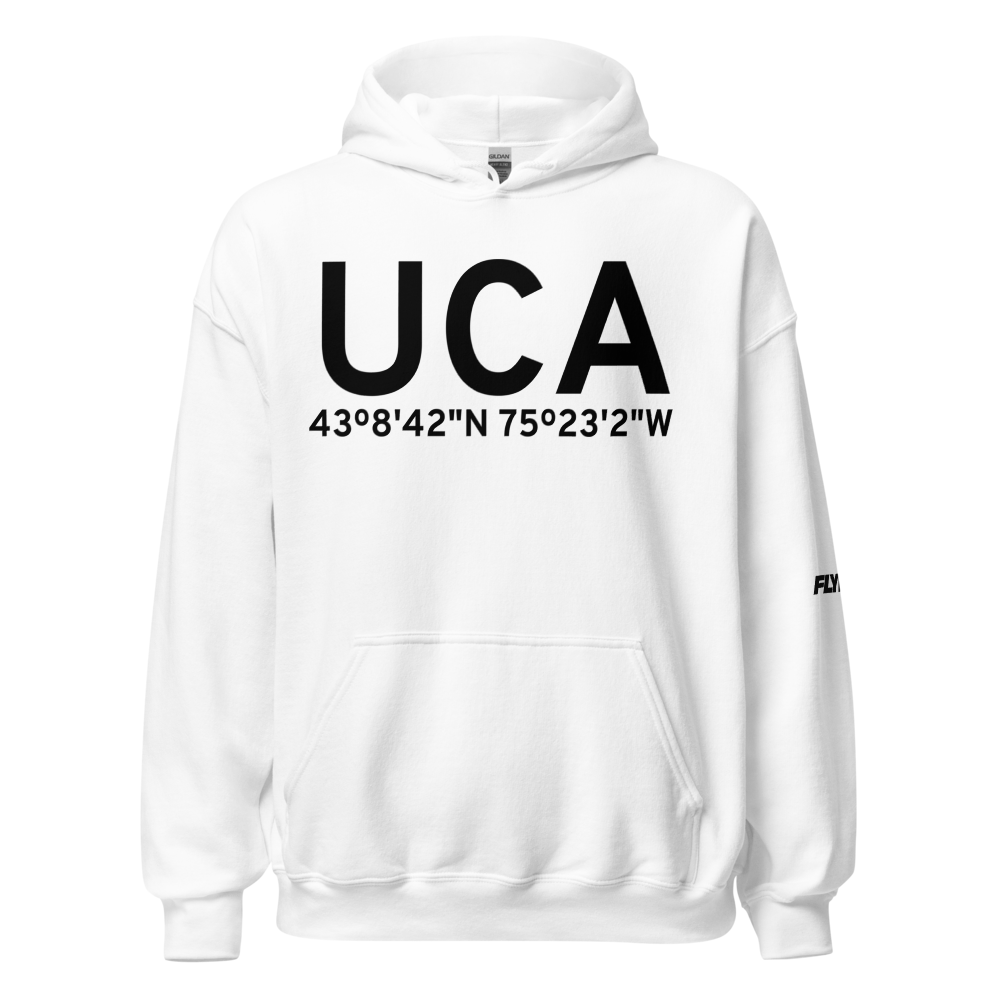 Utica (KUCA) Airport Hoodie Sweatshirt 