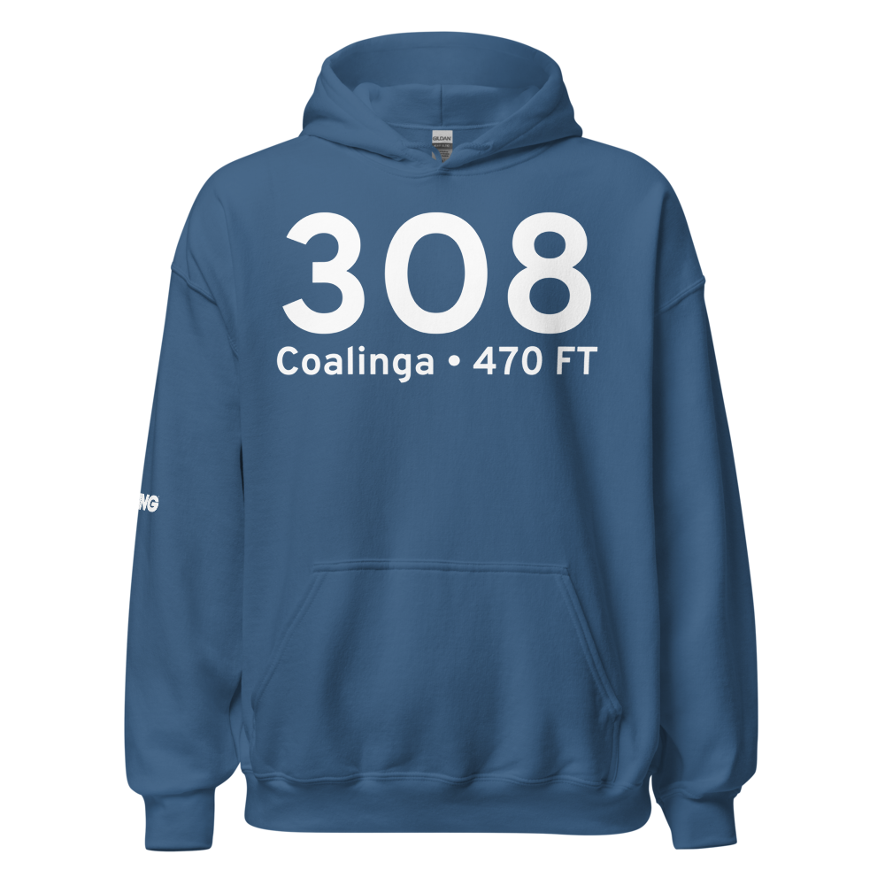 Coalinga (3O8) Airport Hoodie Sweatshirt 