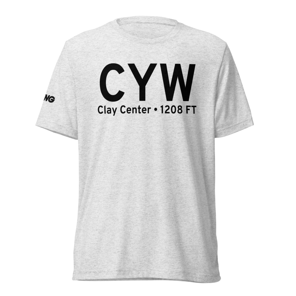 Clay Center (KCYW) Airport Tri-blend T-Shirt 