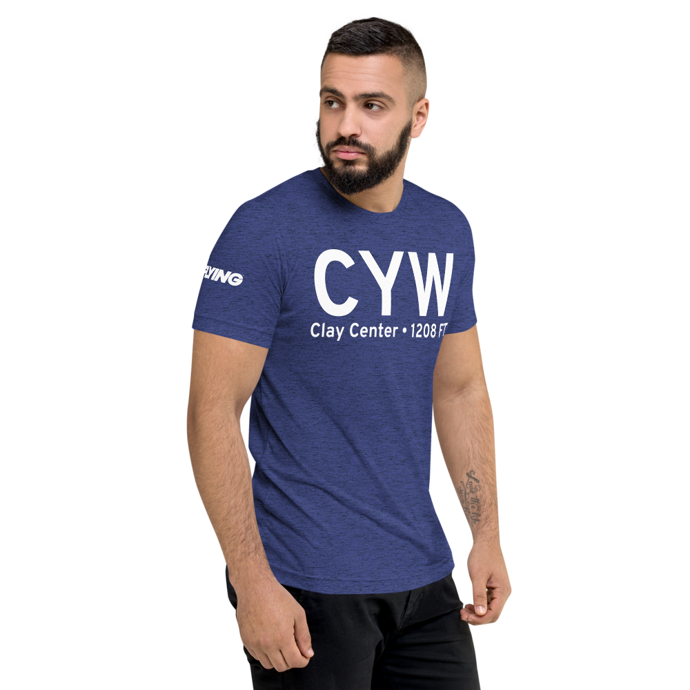 Clay Center (KCYW) Airport Tri-blend T-Shirt 