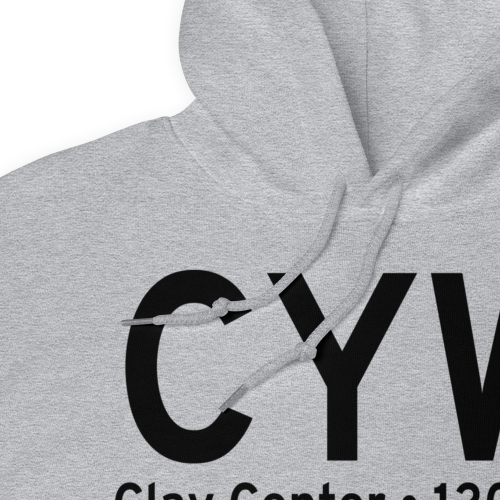 Clay Center (KCYW) Airport Hoodie Sweatshirt 