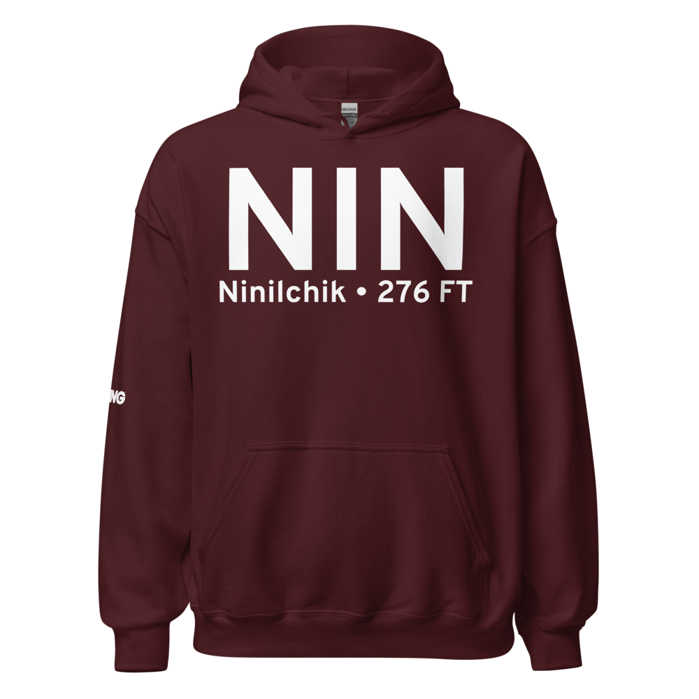 Ninilchik (NIN) Airport Hoodie Sweatshirt 