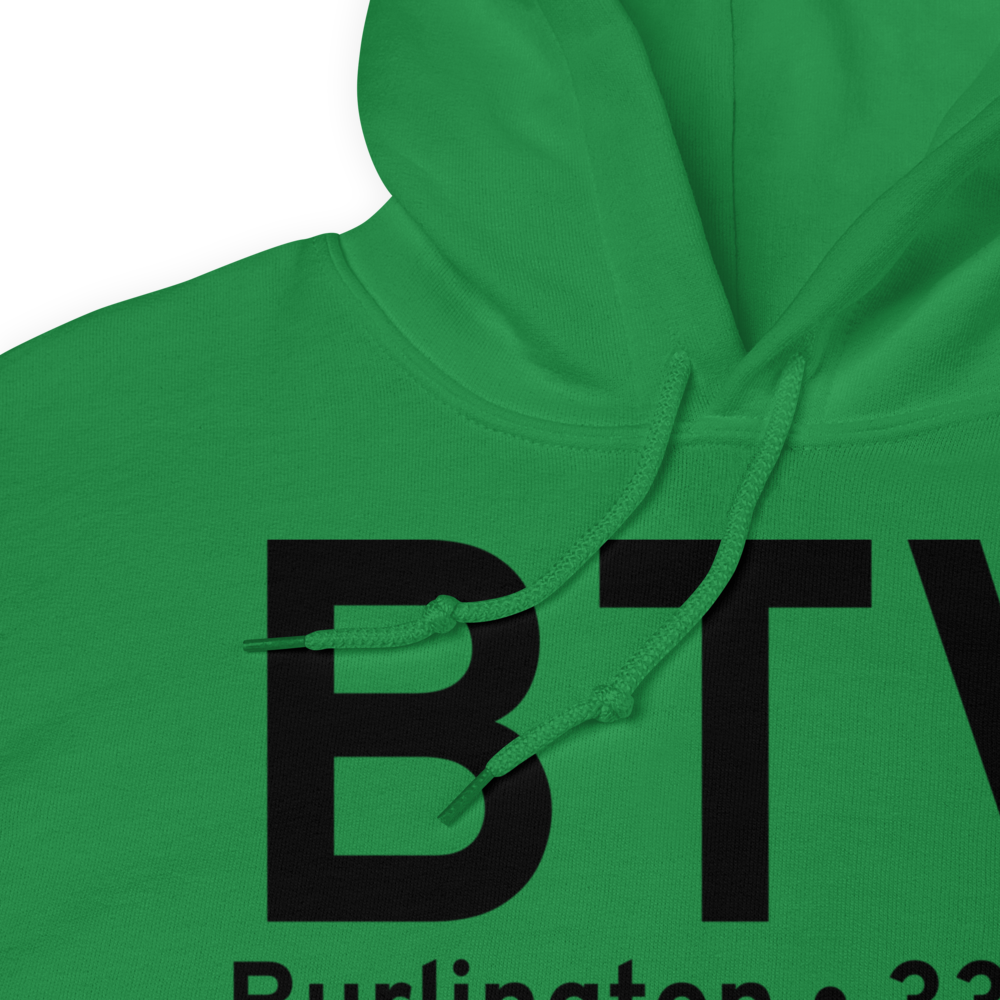 Burlington (KBTV) Airport Hoodie Sweatshirt 