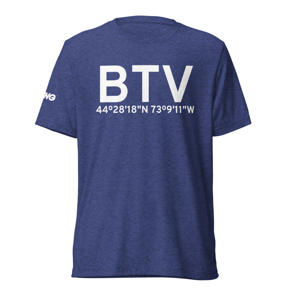 Burlington (KBTV) Airport Tri-blend T-Shirt 