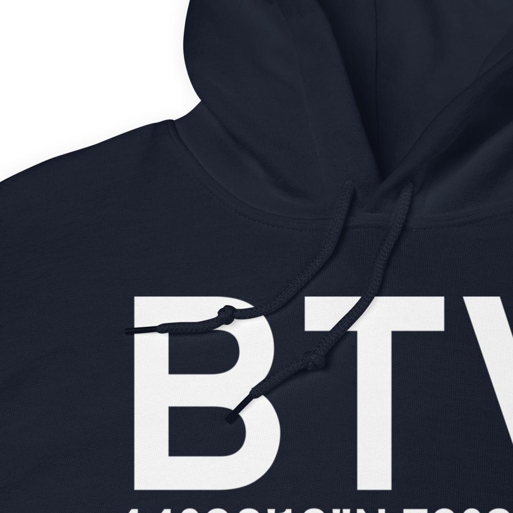Burlington (KBTV) Airport Hoodie Sweatshirt 