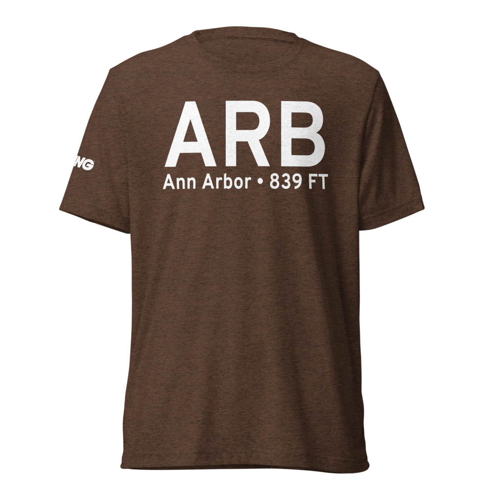 Ann Arbor (KARB) Airport Tri-blend T-Shirt 