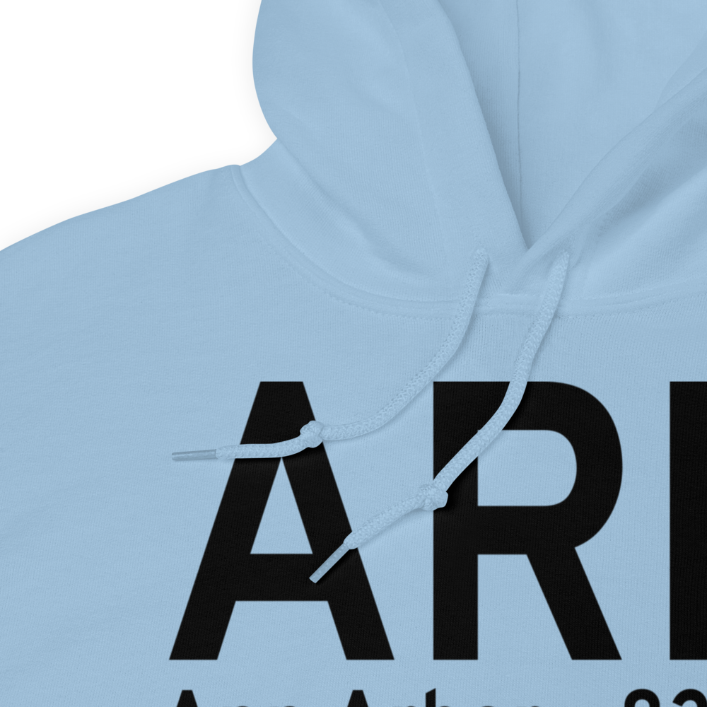 Ann Arbor (KARB) Airport Hoodie Sweatshirt 