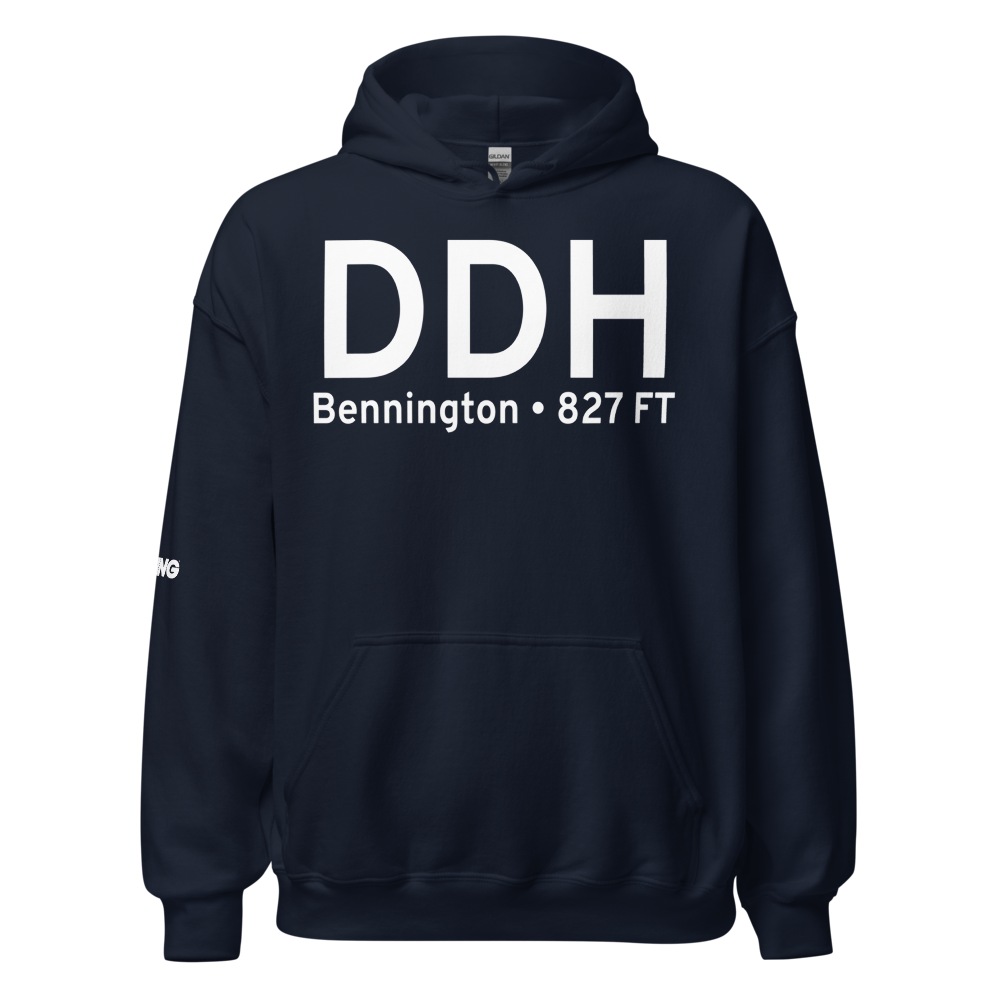 Bennington (KDDH) Airport Hoodie Sweatshirt 