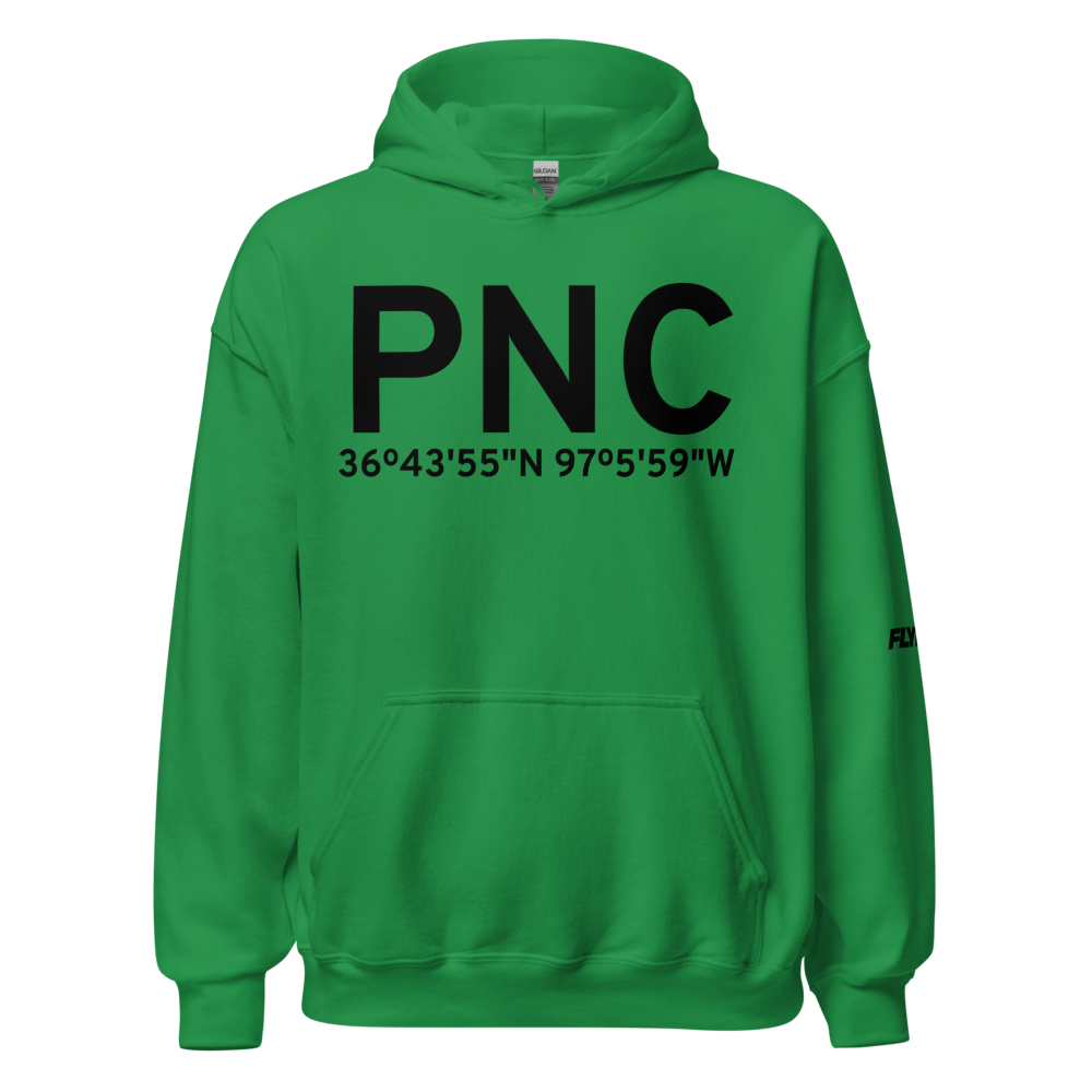 Ponca City (KPNC) Airport Hoodie Sweatshirt 
