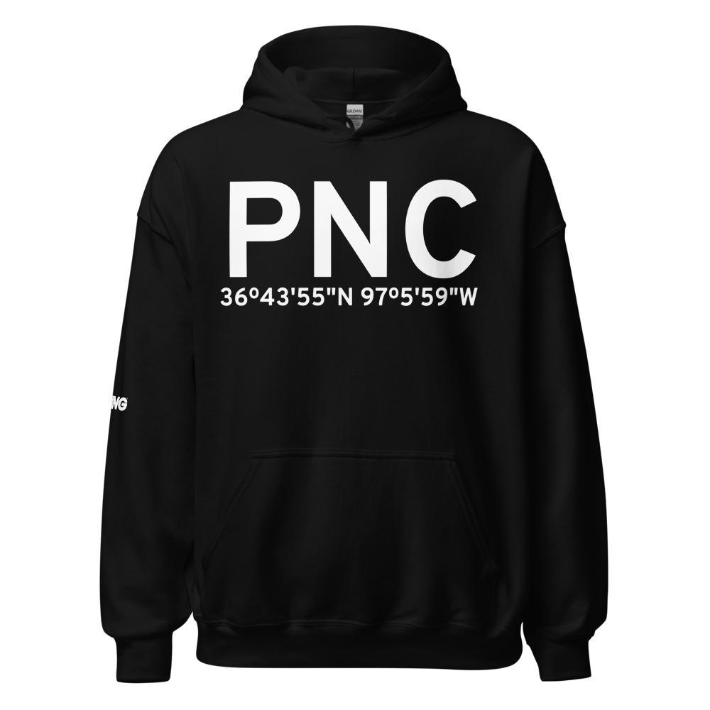 Ponca City (KPNC) Airport Hoodie Sweatshirt 