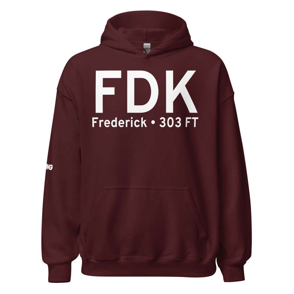 Frederick (KFDK) Airport Hoodie Sweatshirt 