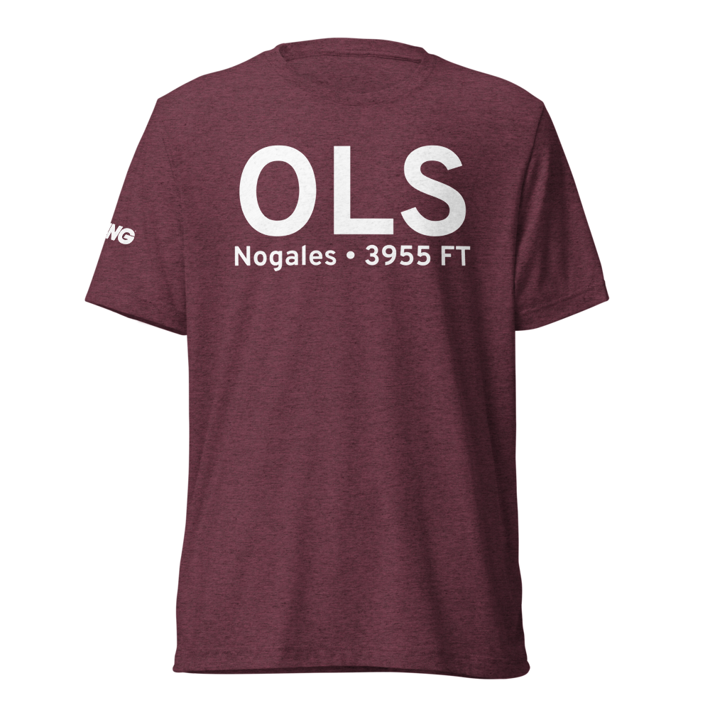 Nogales (KOLS) Airport Tri-blend T-Shirt 