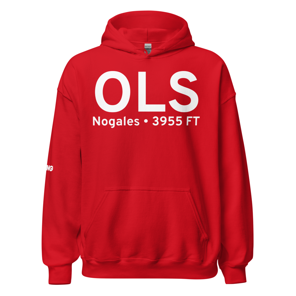 Nogales (KOLS) Airport Hoodie Sweatshirt 