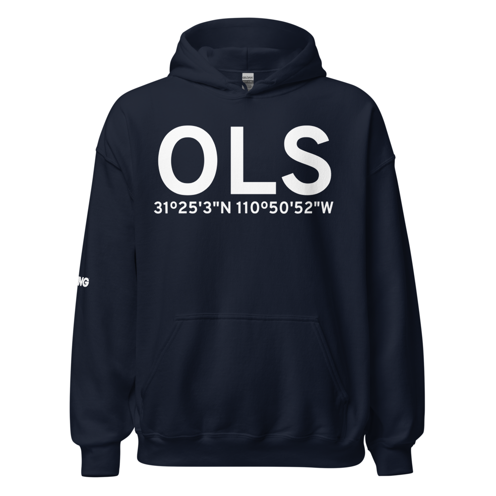 Nogales (KOLS) Airport Hoodie Sweatshirt 