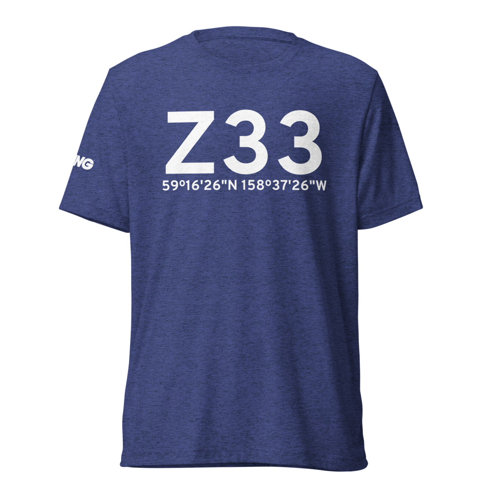 Aleknagik (Z33) Airport Tri-blend T-Shirt 