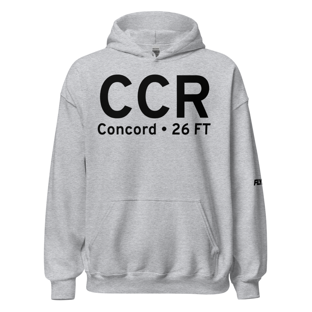 Concord (KCCR) Airport Hoodie Sweatshirt 