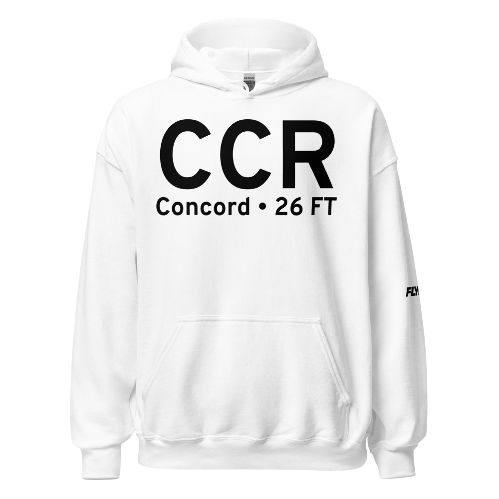 Concord (KCCR) Airport Hoodie Sweatshirt 