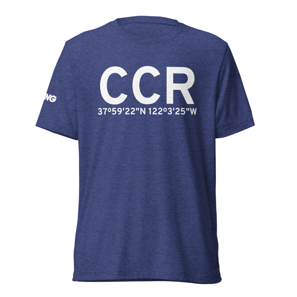 Concord (KCCR) Airport Tri-blend T-Shirt 