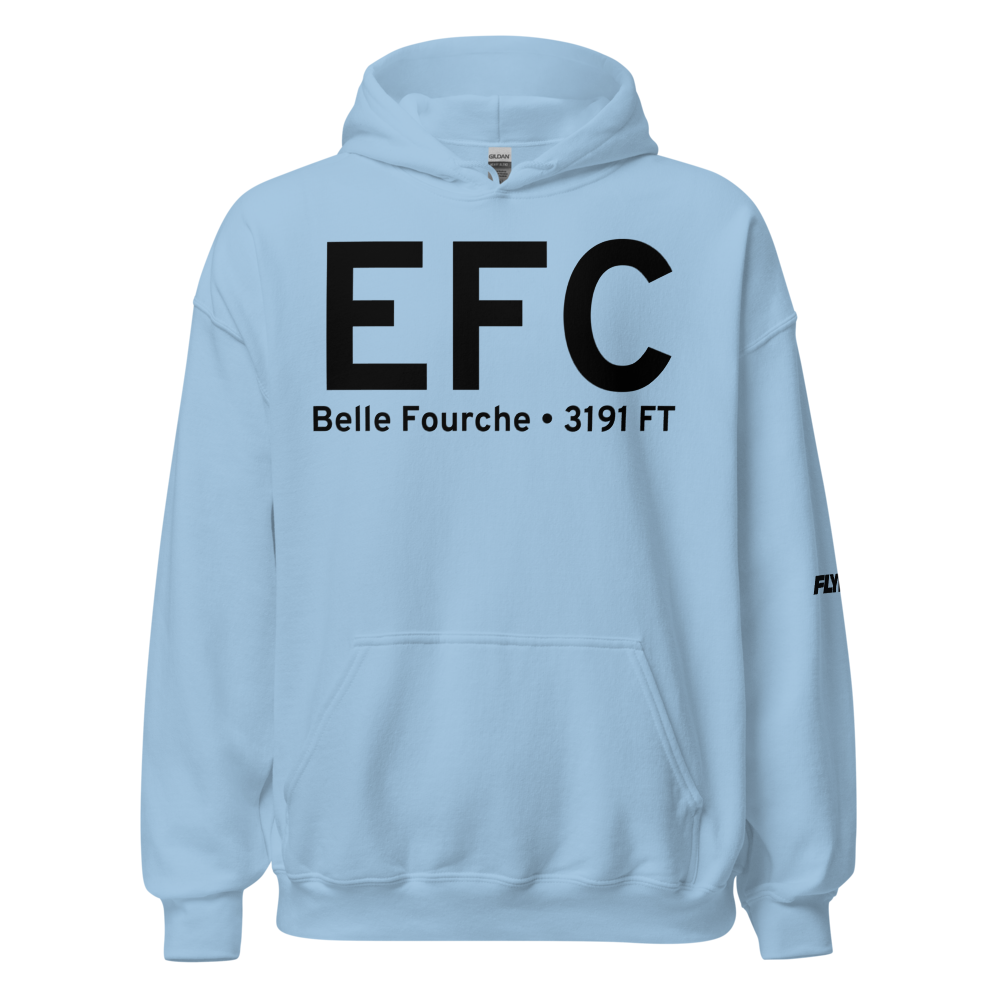 Belle Fourche (KEFC) Airport Hoodie Sweatshirt 