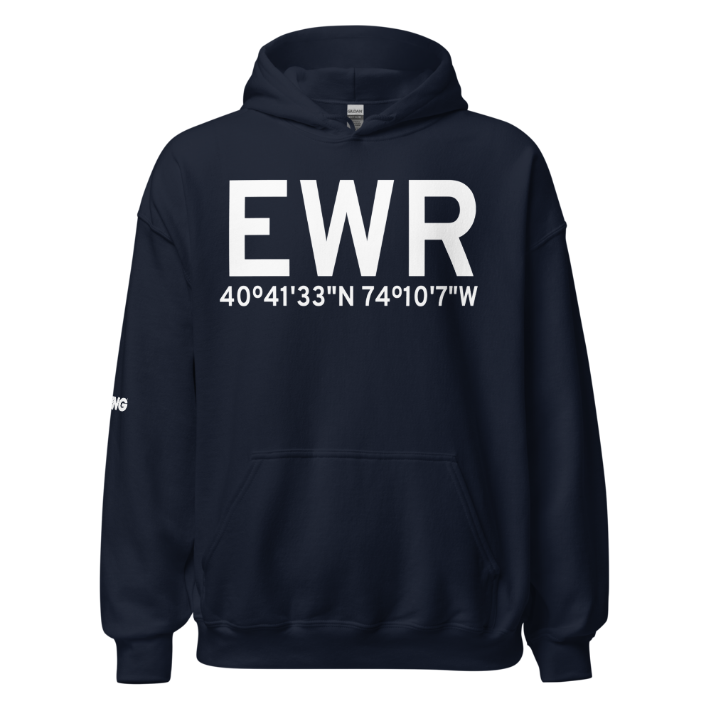 Newark (KEWR) Airport Hoodie Sweatshirt 