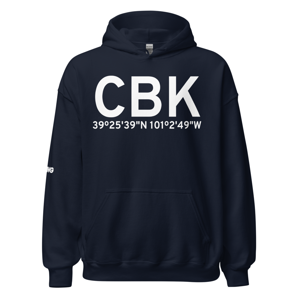 Colby (KCBK) Airport Hoodie Sweatshirt 