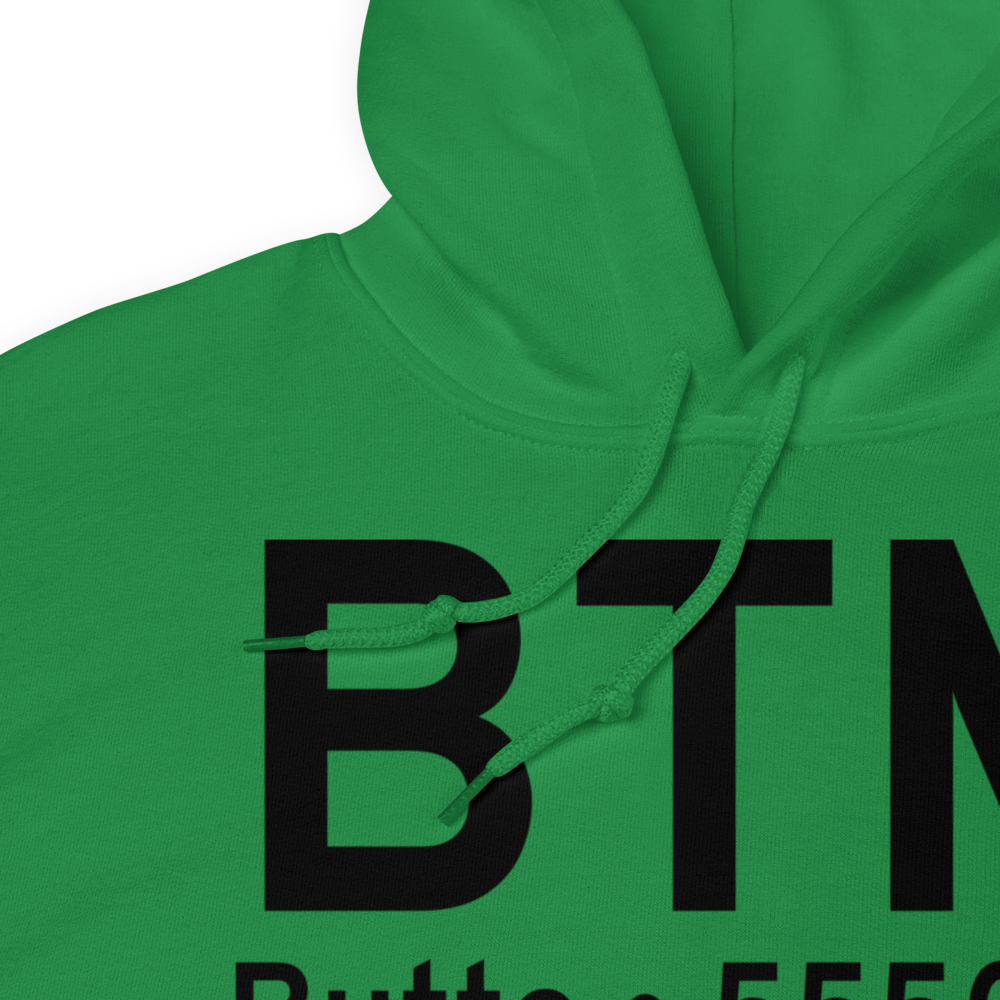 Butte (KBTM) Airport Hoodie Sweatshirt 