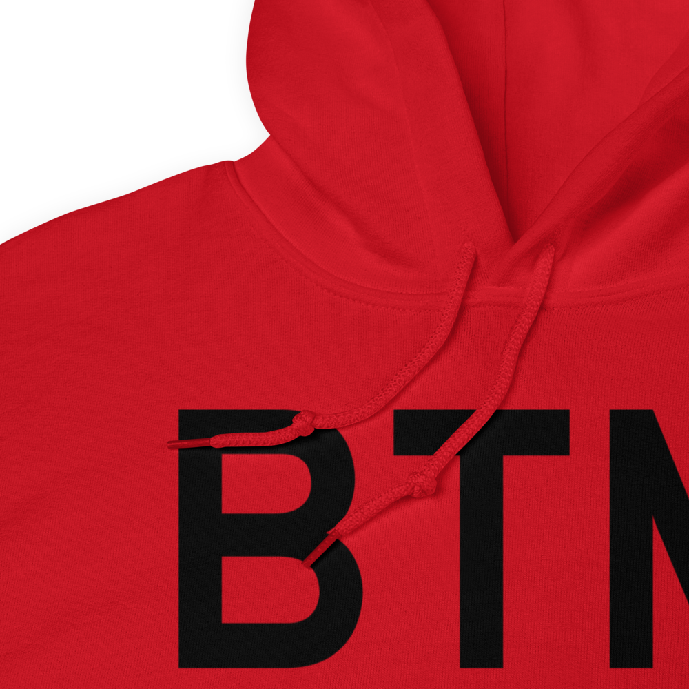Butte (KBTM) Airport Hoodie Sweatshirt 