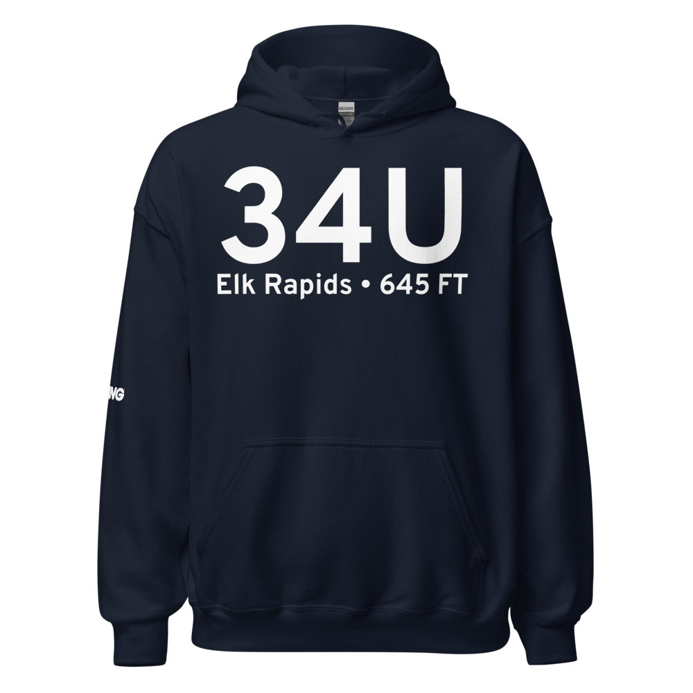 Elk Rapids (34U) Airport Hoodie Sweatshirt 