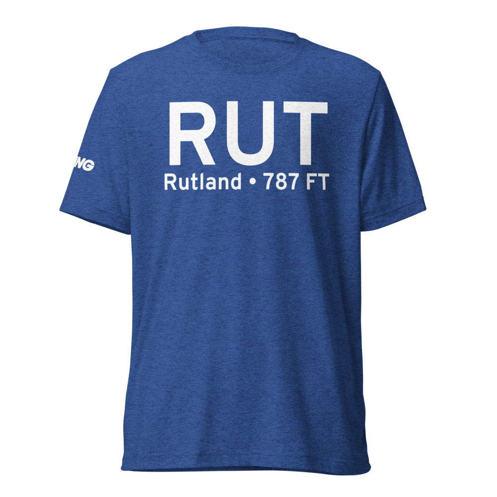Rutland (KRUT) Airport Tri-blend T-Shirt 