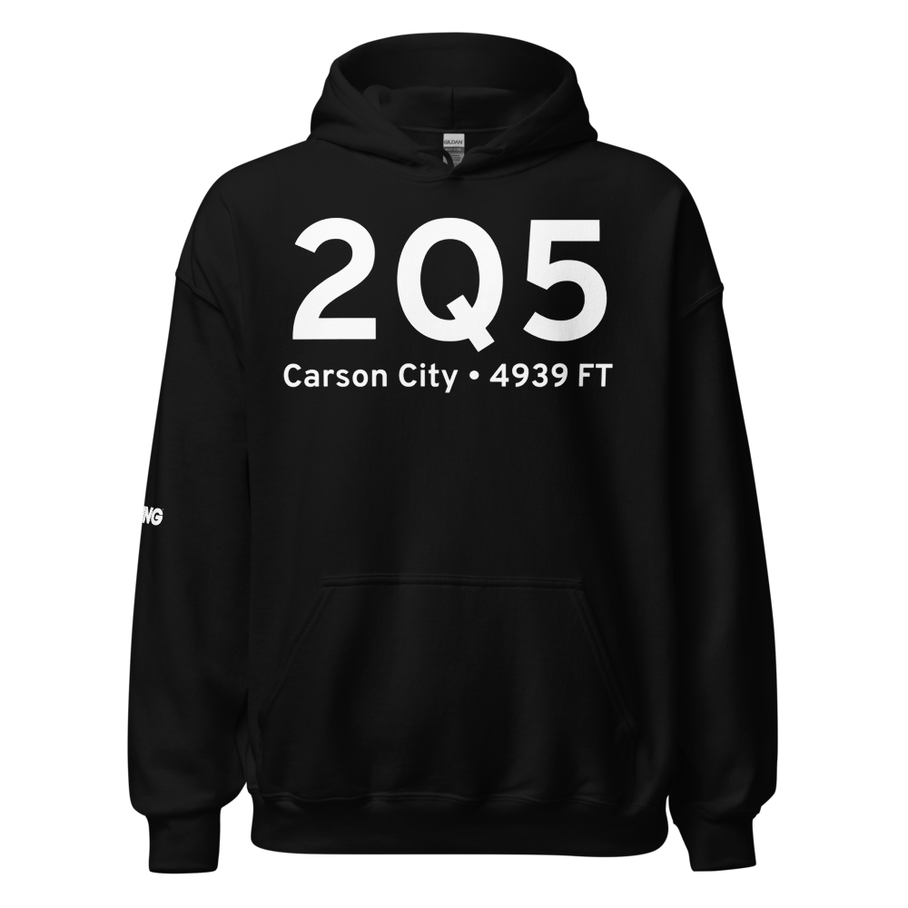 Carson City (2Q5) Airport Hoodie Sweatshirt 