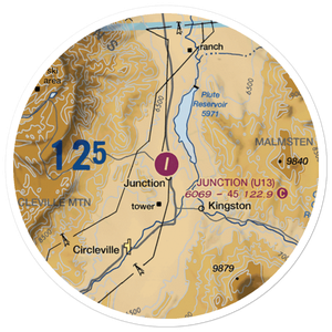 Junction Airport (U13) VFR Sectional Sticker (20 mile)