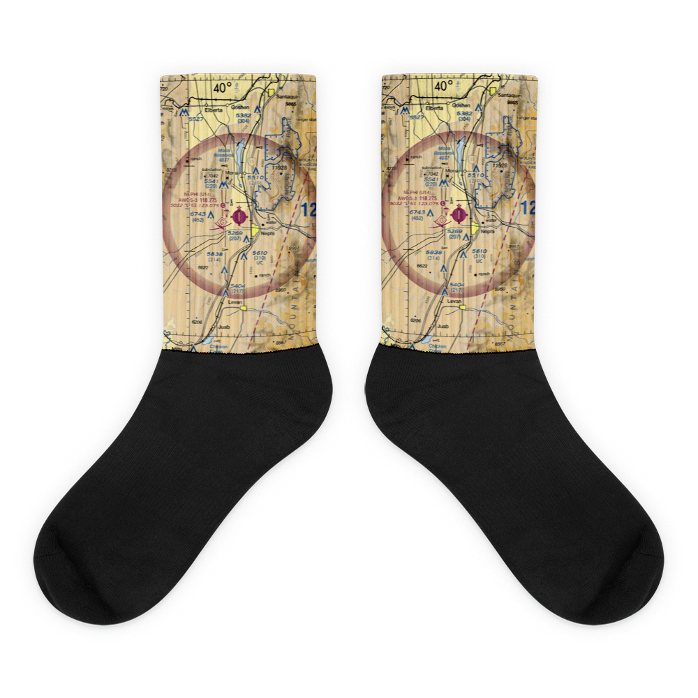 Nephi Municipal Airport (U14) VFR Sectional Socks 