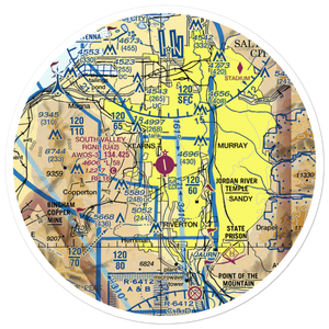 South Valley Regional Airport (U42) VFR Sectional Sticker (30 mile)