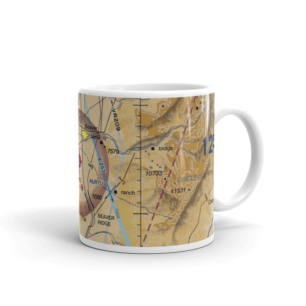 Beaver Municipal Airport (U52) VFR Sectional  Mug 